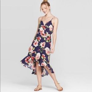 Xhileration v neck high low dress